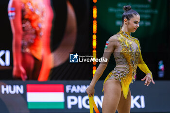 2024-05-26 - Fanni Pigniczki (HUN) seen during 40th European Rhythmic Gymnastics Championships Budapest 2024 at Papp Laszlo Budapest Sportarena, Budapest, Hungary on May 26, 2024 - 40TH EUROPEAN RHYTHMIC CHAMPIONSHIPS SENIOR INDIVIDUALS & GROUPS AND JUNIOR INDIVIDUALS - GYMNASTICS - OTHER SPORTS