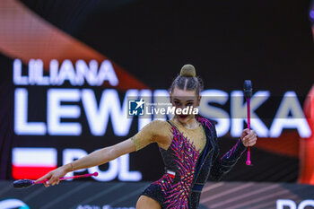 2024-05-26 - Liliana Lewinska (POL) seen during 40th European Rhythmic Gymnastics Championships Budapest 2024 at Papp Laszlo Budapest Sportarena, Budapest, Hungary on May 26, 2024 - 40TH EUROPEAN RHYTHMIC CHAMPIONSHIPS SENIOR INDIVIDUALS & GROUPS AND JUNIOR INDIVIDUALS - GYMNASTICS - OTHER SPORTS