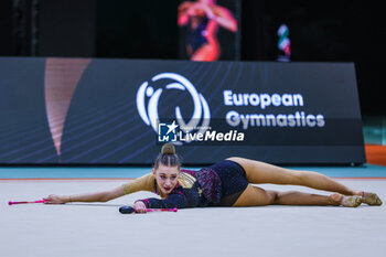 2024-05-26 - Liliana Lewinska (POL) seen during 40th European Rhythmic Gymnastics Championships Budapest 2024 at Papp Laszlo Budapest Sportarena, Budapest, Hungary on May 26, 2024 - 40TH EUROPEAN RHYTHMIC CHAMPIONSHIPS SENIOR INDIVIDUALS & GROUPS AND JUNIOR INDIVIDUALS - GYMNASTICS - OTHER SPORTS