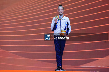 2024-05-26 - Daniela Munits (ISR) gold medal at Finals Clubs Senior during 40th European Rhythmic Gymnastics Championships Budapest 2024 at Papp Laszlo Budapest Sportarena, Budapest, Hungary on May 26, 2024 - 40TH EUROPEAN RHYTHMIC CHAMPIONSHIPS SENIOR INDIVIDUALS & GROUPS AND JUNIOR INDIVIDUALS - GYMNASTICS - OTHER SPORTS