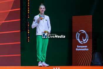 2024-05-26 - Boryana Kaleyn (BUL) bronze medal at Finals Clubs Senior during 40th European Rhythmic Gymnastics Championships Budapest 2024 at Papp Laszlo Budapest Sportarena, Budapest, Hungary on May 26, 2024 - 40TH EUROPEAN RHYTHMIC CHAMPIONSHIPS SENIOR INDIVIDUALS & GROUPS AND JUNIOR INDIVIDUALS - GYMNASTICS - OTHER SPORTS