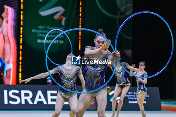 2024-05-26 - Israel group team seen during 40th European Rhythmic Gymnastics Championships Budapest 2024 at Papp Laszlo Budapest Sportarena, Budapest, Hungary on May 26, 2024 - 40TH EUROPEAN RHYTHMIC CHAMPIONSHIPS SENIOR INDIVIDUALS & GROUPS AND JUNIOR INDIVIDUALS - GYMNASTICS - OTHER SPORTS