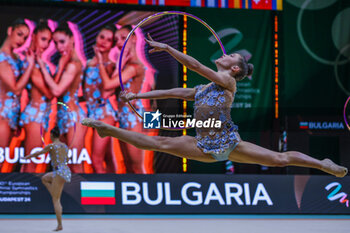 2024-05-26 - Bulgaria group team seen during 40th European Rhythmic Gymnastics Championships Budapest 2024 at Papp Laszlo Budapest Sportarena, Budapest, Hungary on May 26, 2024 - 40TH EUROPEAN RHYTHMIC CHAMPIONSHIPS SENIOR INDIVIDUALS & GROUPS AND JUNIOR INDIVIDUALS - GYMNASTICS - OTHER SPORTS