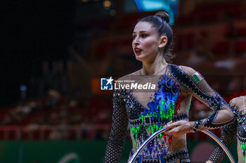 2024-05-26 - Laura Paris of Italy group seen during 40th European Rhythmic Gymnastics Championships Budapest 2024 at Papp Laszlo Budapest Sportarena, Budapest, Hungary on May 26, 2024 - 40TH EUROPEAN RHYTHMIC CHAMPIONSHIPS SENIOR INDIVIDUALS & GROUPS AND JUNIOR INDIVIDUALS - GYMNASTICS - OTHER SPORTS