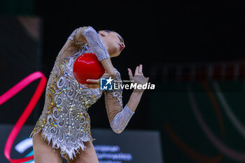 2024-05-26 - Alessia Maurelli of Italy group seen during 40th European Rhythmic Gymnastics Championships Budapest 2024 at Papp Laszlo Budapest Sportarena, Budapest, Hungary on May 26, 2024 - 40TH EUROPEAN RHYTHMIC CHAMPIONSHIPS SENIOR INDIVIDUALS & GROUPS AND JUNIOR INDIVIDUALS - GYMNASTICS - OTHER SPORTS