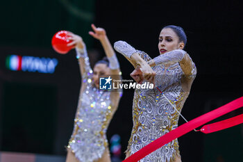 2024-05-26 - Martina Centofanti of Italy seen during 40th European Rhythmic Gymnastics Championships Budapest 2024 at Papp Laszlo Budapest Sportarena, Budapest, Hungary on May 26, 2024 - 40TH EUROPEAN RHYTHMIC CHAMPIONSHIPS SENIOR INDIVIDUALS & GROUPS AND JUNIOR INDIVIDUALS - GYMNASTICS - OTHER SPORTS