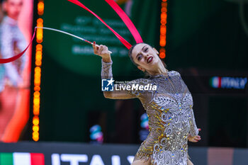 2024-05-26 - Agnese Duranti of Italy group seen during 40th European Rhythmic Gymnastics Championships Budapest 2024 at Papp Laszlo Budapest Sportarena, Budapest, Hungary on May 26, 2024 - 40TH EUROPEAN RHYTHMIC CHAMPIONSHIPS SENIOR INDIVIDUALS & GROUPS AND JUNIOR INDIVIDUALS - GYMNASTICS - OTHER SPORTS