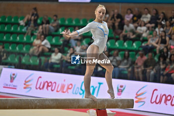 2024-07-05 - Martina Maggio (Fiamme Oro) - during the competition with Women's Balance Beam - CAMPIONATI NAZIONALI ASSOLUTI GINNASTICA ARTISTICA - GYMNASTICS - OTHER SPORTS