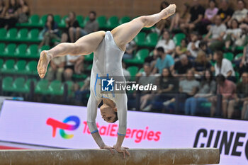 2024-07-05 - Elisa Iorio (Fiamme Oro) - during the competition with Women's Balance Beam - CAMPIONATI NAZIONALI ASSOLUTI GINNASTICA ARTISTICA - GYMNASTICS - OTHER SPORTS