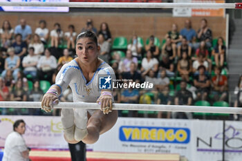 2024-07-05 - Manila Esposito (Fiamme Oro) - during the competition with the women's uneven bars - CAMPIONATI NAZIONALI ASSOLUTI GINNASTICA ARTISTICA - GYMNASTICS - OTHER SPORTS