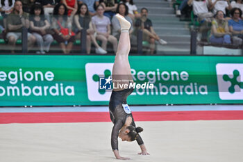 2024-07-05 - Angela Andreoli (Brixia) - during the competition with Women's Floor Exercise - CAMPIONATI NAZIONALI ASSOLUTI GINNASTICA ARTISTICA - GYMNASTICS - OTHER SPORTS