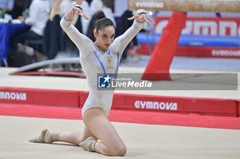 2024-07-05 - Elisa Iorio (Fiamme Oro) - during the competition with Women's Floor Exercise - CAMPIONATI NAZIONALI ASSOLUTI GINNASTICA ARTISTICA - GYMNASTICS - OTHER SPORTS