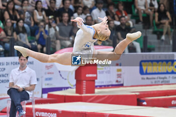 2024-07-05 - Martina Maggio (Fiamme Oro) - during the competition with Women's Floor Exercise - CAMPIONATI NAZIONALI ASSOLUTI GINNASTICA ARTISTICA - GYMNASTICS - OTHER SPORTS