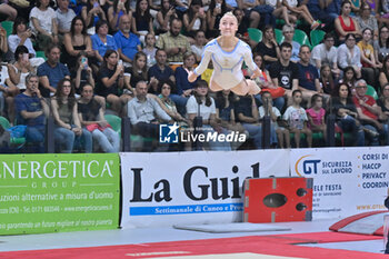 2024-07-05 - Martina Maggio (Fiamme Oro) - during the competition with Women's Floor Exercise - CAMPIONATI NAZIONALI ASSOLUTI GINNASTICA ARTISTICA - GYMNASTICS - OTHER SPORTS