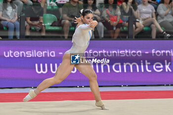 2024-07-05 - Manila Esposito (Fiamme Oro) - during the competition with Women's Floor Exercise - CAMPIONATI NAZIONALI ASSOLUTI GINNASTICA ARTISTICA - GYMNASTICS - OTHER SPORTS