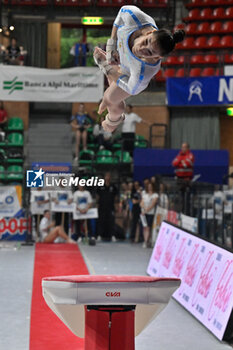 2024-07-05 - Elisa Iorio (Fiamme Oro) - during the competition with Women's Vault - CAMPIONATI NAZIONALI ASSOLUTI GINNASTICA ARTISTICA - GYMNASTICS - OTHER SPORTS