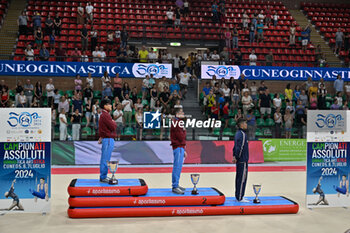 2024-07-06 - Podium individual competition Lorenzo Casali (Fiamme Oro)
 1^ Classified - Mario Macchiati (Fiamme Oro) 2^ classified - Yumin Abbadini (Aereonautica Militare) 3^ Classified - CAMPIONATI NAZIONALI ASSOLUTI GINNASTICA ARTISTICA - GYMNASTICS - OTHER SPORTS