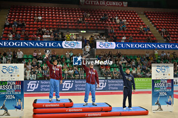 2024-07-06 - Podium individual competition Lorenzo Casali (Fiamme Oro)
 1^ Classified - Mario Macchiati (Fiamme Oro) 2^ classified - Yumin Abbadini (Aereonautica Militare) 3^ Classified - CAMPIONATI NAZIONALI ASSOLUTI GINNASTICA ARTISTICA - GYMNASTICS - OTHER SPORTS