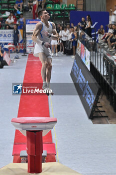 2024-07-06 - Mario Macchiati (Fiamme Oro) - during Men's Vault - CAMPIONATI NAZIONALI ASSOLUTI GINNASTICA ARTISTICA - GYMNASTICS - OTHER SPORTS