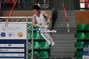 2024-07-06 - Lorenzo Casali (Fiamme Oro) - during Men's Rings - CAMPIONATI NAZIONALI ASSOLUTI GINNASTICA ARTISTICA - GYMNASTICS - OTHER SPORTS