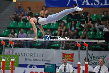 2024-07-06 - Edoardo De Rosa (Ginnastica Gioy) during Men's Parallel Bars - CAMPIONATI NAZIONALI ASSOLUTI GINNASTICA ARTISTICA - GYMNASTICS - OTHER SPORTS