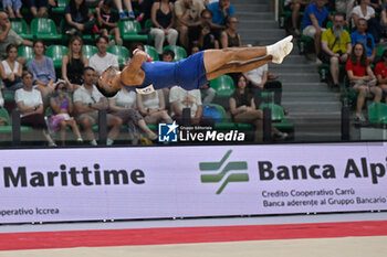 2024-07-06 - Lorenzo Galli (Aereonautica) during Men's Floor Exercise - CAMPIONATI NAZIONALI ASSOLUTI GINNASTICA ARTISTICA - GYMNASTICS - OTHER SPORTS