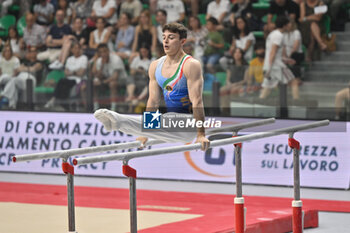 2024-07-06 - Ares Federici (Spes Mestre) during Men's Parallel Bars - CAMPIONATI NAZIONALI ASSOLUTI GINNASTICA ARTISTICA - GYMNASTICS - OTHER SPORTS