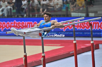 2024-07-06 - Ares Federici (Spes Mestre) during Men's Parallel Bars - CAMPIONATI NAZIONALI ASSOLUTI GINNASTICA ARTISTICA - GYMNASTICS - OTHER SPORTS