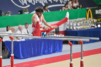 2024-07-06 - Davide Oppizzio (Artistica Brescia) during Men's Parallel Bars - CAMPIONATI NAZIONALI ASSOLUTI GINNASTICA ARTISTICA - GYMNASTICS - OTHER SPORTS