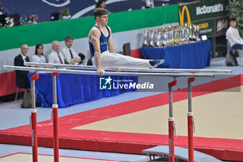 2024-07-06 - Umberto Zurlini (Panaro Modena) during Men's Parallel Bars - CAMPIONATI NAZIONALI ASSOLUTI GINNASTICA ARTISTICA - GYMNASTICS - OTHER SPORTS