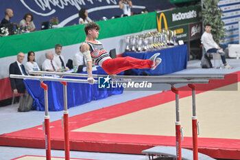 2024-07-06 - Diego Vazzola (Ginnastica Pro) during Men's Parallel Bars - CAMPIONATI NAZIONALI ASSOLUTI GINNASTICA ARTISTICA - GYMNASTICS - OTHER SPORTS