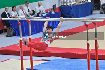 2024-07-06 - Manuel Berretta (Artistica Brescia) during Men's Parallel Bars - CAMPIONATI NAZIONALI ASSOLUTI GINNASTICA ARTISTICA - GYMNASTICS - OTHER SPORTS