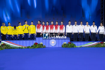 2024-06-23 - Podium Group Finals All-Around of FIG Rhythmic Gymnastics World Cup, at Unipol Forum, Milan on 23 June, 2024 - RHYTHMIC GYMNASTIC - WORLD CUP 2024 FINALS - GYMNASTICS - OTHER SPORTS