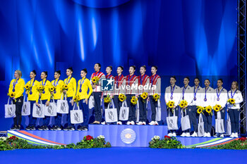 2024-06-23 - Podium Group Finals All-Around of FIG Rhythmic Gymnastics World Cup, at Unipol Forum, Milan on 23 June, 2024 - RHYTHMIC GYMNASTIC - WORLD CUP 2024 FINALS - GYMNASTICS - OTHER SPORTS