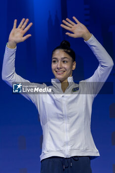 2024-06-23 - RAFFAELI Sofia (Ita) wins gold medal during Individual Finals Ribbon of FIG Rhythmic Gymnastics World Cup, at Unipol Forum, Milan on 23 June, 2024 - RHYTHMIC GYMNASTIC - WORLD CUP 2024 FINALS - GYMNASTICS - OTHER SPORTS