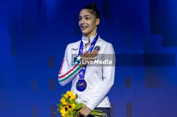 2024-06-23 - RAFFAELI Sofia (Ita) wins gold medal during Individual Finals Ribbon of FIG Rhythmic Gymnastics World Cup, at Unipol Forum, Milan on 23 June, 2024 - RHYTHMIC GYMNASTIC - WORLD CUP 2024 FINALS - GYMNASTICS - OTHER SPORTS