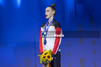 2024-06-23 - VARFOLOMEEV Darja (Ger) wins gold medal during Individual Finals Ball of FIG Rhythmic Gymnastics World Cup, at Unipol Forum, Milan on 23 June, 2024 - RHYTHMIC GYMNASTIC - WORLD CUP 2024 FINALS - GYMNASTICS - OTHER SPORTS