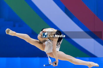 2024-06-23 - ONOPRIENKO Viktoriia (Ukr) during Individual Finals Clubs of FIG Rhythmic Gymnastics World Cup, at Unipol Forum, Milan on 23 June, 2024 - RHYTHMIC GYMNASTIC - WORLD CUP 2024 FINALS - GYMNASTICS - OTHER SPORTS