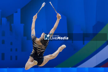 2024-06-23 - RAFFAELI Sofia (Ita) during Finals Clubs of FIG Rhythmic Gymnastics World Cup, at Unipol Forum, Milan on 23 June, 2024 - RHYTHMIC GYMNASTIC - WORLD CUP 2024 FINALS - GYMNASTICS - OTHER SPORTS