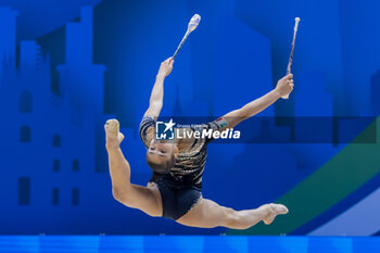 2024-06-23 - RAFFAELI Sofia (Ita) during Finals Clubs of FIG Rhythmic Gymnastics World Cup, at Unipol Forum, Milan on 23 June, 2024 - RHYTHMIC GYMNASTIC - WORLD CUP 2024 FINALS - GYMNASTICS - OTHER SPORTS