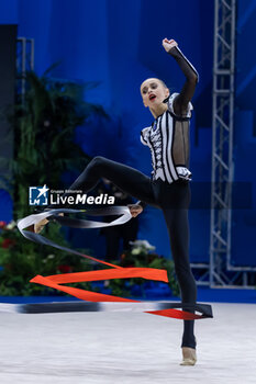 2024-06-23 - ALEXANDRE Maria Eduarda (Bra) during Finals Ribbon of FIG Rhythmic Gymnastics World Cup, at Unipol Forum, Milan on 23 June, 2024 - RHYTHMIC GYMNASTIC - WORLD CUP 2024 FINALS - GYMNASTICS - OTHER SPORTS