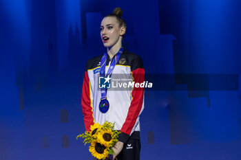 2024-06-23 - VARFOLOMEEV Darja (Ger) wins gold medal during Finals Clubs of FIG Rhythmic Gymnastics World Cup, at Unipol Forum, Milan on 23 June, 2024 - RHYTHMIC GYMNASTIC - WORLD CUP 2024 FINALS - GYMNASTICS - OTHER SPORTS