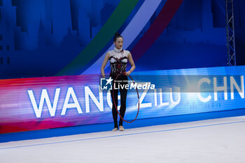 2024-06-23 - WANG Zilu (Chn) during Finals Hoop of FIG Rhythmic Gymnastics World Cup, at Unipol Forum, Milan on 23 June, 2024 - RHYTHMIC GYMNASTIC - WORLD CUP 2024 FINALS - GYMNASTICS - OTHER SPORTS