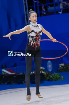 2024-06-23 - WANG Zilu (Chn) during Finals Hoop of FIG Rhythmic Gymnastics World Cup, at Unipol Forum, Milan on 23 June, 2024 - RHYTHMIC GYMNASTIC - WORLD CUP 2024 FINALS - GYMNASTICS - OTHER SPORTS