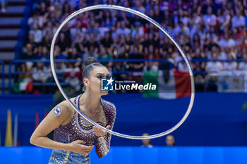 2024-06-23 - HARNASKO Alina (Blr) during Finals Hoop of FIG Rhythmic Gymnastics World Cup, at Unipol Forum, Milan on 23 June, 2024 - RHYTHMIC GYMNASTIC - WORLD CUP 2024 FINALS - GYMNASTICS - OTHER SPORTS