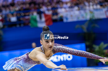 2024-06-23 - HARNASKO Alina (Blr) during Finals Hoop of FIG Rhythmic Gymnastics World Cup, at Unipol Forum, Milan on 23 June, 2024 - RHYTHMIC GYMNASTIC - WORLD CUP 2024 FINALS - GYMNASTICS - OTHER SPORTS