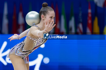 2024-06-23 - IKROMOVA Takhmina (Uzb) during Finals Ball of FIG Rhythmic Gymnastics World Cup, at Unipol Forum, Milan on 23 June, 2024 - RHYTHMIC GYMNASTIC - WORLD CUP 2024 FINALS - GYMNASTICS - OTHER SPORTS