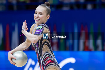 2024-06-23 - IKROMOVA Takhmina (Uzb) during Finals Ball of FIG Rhythmic Gymnastics World Cup, at Unipol Forum, Milan on 23 June, 2024 - RHYTHMIC GYMNASTIC - WORLD CUP 2024 FINALS - GYMNASTICS - OTHER SPORTS