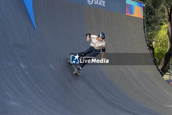 2024-09-07 - Asahi Kaihara, Japan, third place, during the women's final of the World Skate Games Italy 2024 specialty Skateboard Vert, Rome Pincio terrace 09 September 2024 - WORLD SKATE GAMES ITALIA 2024 - SKATEBOARD VERT SPECIALITY - SKATEBORD - OTHER SPORTS