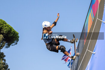 2024-09-07 - Lilly Stoephasius, Germany, fourth place, during the women's final of the World Skate Games Italy 2024 specialty Skateboard Vert, Rome Pincio terrace 09 September 2024 - WORLD SKATE GAMES ITALIA 2024 - SKATEBOARD VERT SPECIALITY - SKATEBORD - OTHER SPORTS